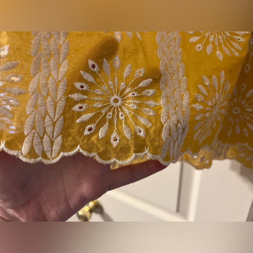 Entro Large Top Mustard/White Stitching - Picture 4 of 8